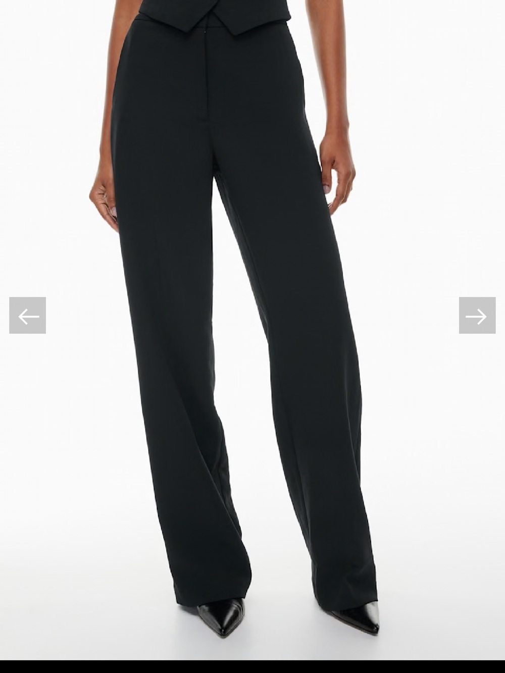 Aritzia Wilfred ALANYA Black Tailored Dress Pants SOLDOUT!!